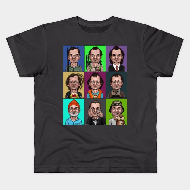 Bill's Top 9 Kids T-Shirt by mcillustrator